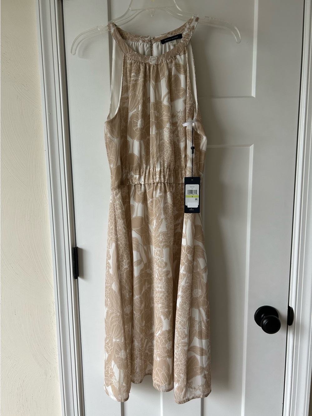 Tommy Hilfiger Cream and Beige Floral Dress